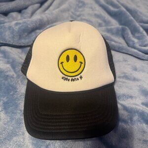 ADPi (Alpha Delta Pi) Smiley Face Trucker Hat